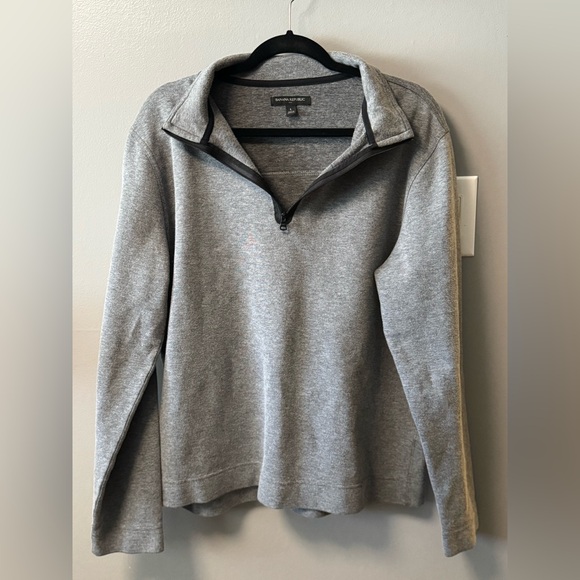 Banana Republic Other - Banana Republic Gray Grey Quarter Zip Size Large